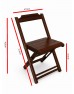 Mesa Dobrável 1,20 X 70 com 04 Cadeiras - Imbuia
